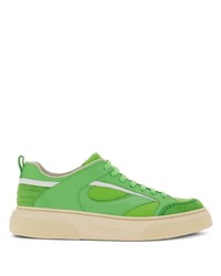 Ferragamo Panelled Low Top Leather Sneakers