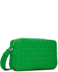 Bottega Veneta Green Classic Intrecciato Messenger Bag