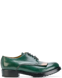 Green Leather Oxford Shoes