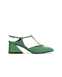 Yuul Yie Green Glamour 60 Patent Leather Pumps