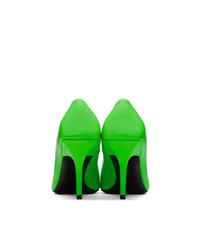 Balenciaga Green Square Knife Heels