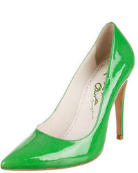 Alice + Olivia Patent Leather Pointed Toe Pumps