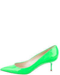 Casadei Patent Leather Pointed Toe Pumps