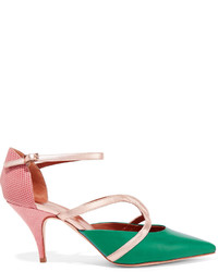 Malone Souliers Sold Out Veronica Leather And Snake Pumps