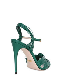 Gucci 110mm Knotted Leather Sandals