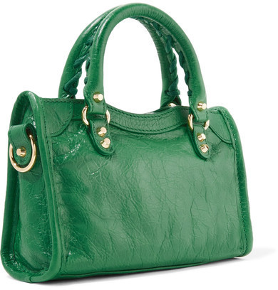 Balenciaga Classic Holiday Collection Metallic Edge Mini City Leather  Shoulder Bag' In Green, ModeSens