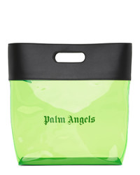 Palm Angels Green And Black Alien Shopper Tote