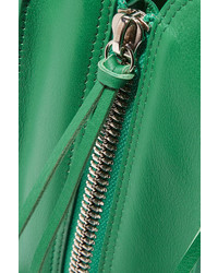 Balenciaga Papier A6 Textured Leather Tote Green