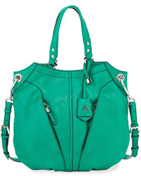Oryany Victoria Leather Tote Bag Grass