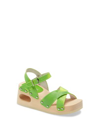 Jeffrey Campbell Spiced Wood Wedge Sandal