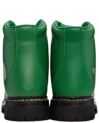 Gucci Green The North Face Edition Lace Up Boots