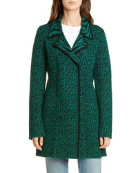 Green Leopard Coat