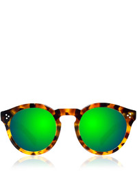 Illesteva Leonard Ii Mirror Sunglasses Tortoisegreen