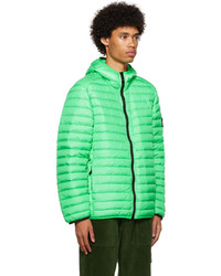 Stone Island Green Quilted Down Jacket