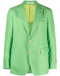 Green Linen Blazer