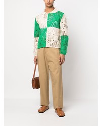 Bode Crochet Design Button Shirt
