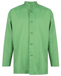 Homme Plissé Issey Miyake Long Sleeve Fitted Shirt