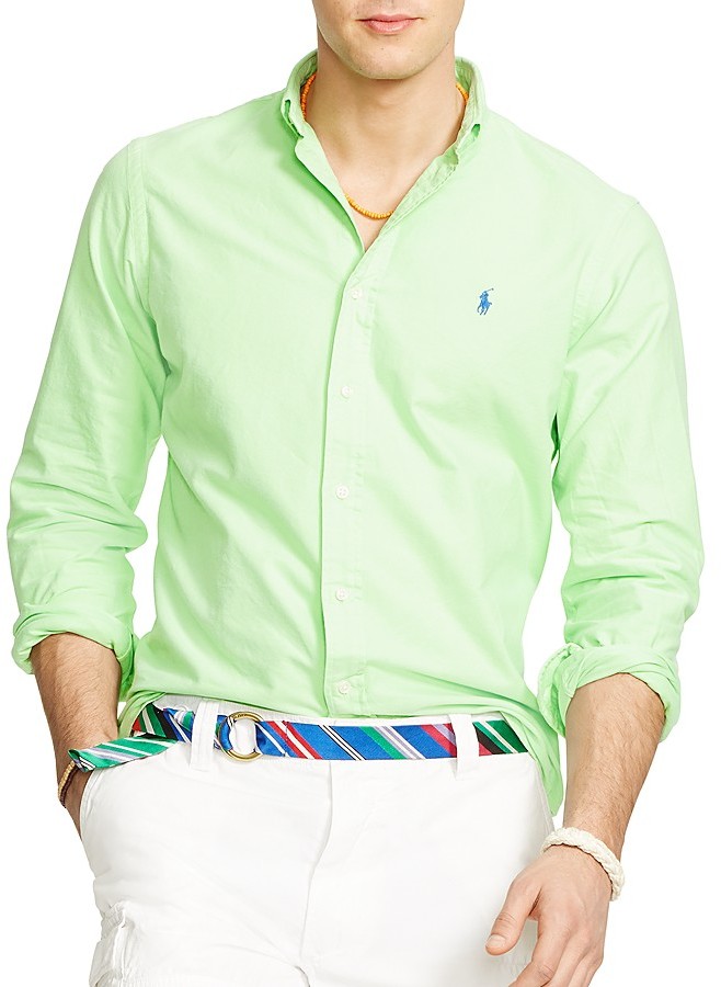 mint green polo ralph lauren shirt