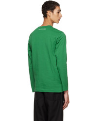 Comme Des Garcons SHIRT Green Crewneck Long Sleeve T Shirt