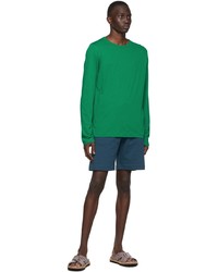 Dries Van Noten Green Light Simple Long Sleeve T Shirt