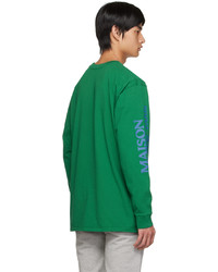 MAISON KITSUNÉ Green Rue Richelieu Long Sleeve T Shirt