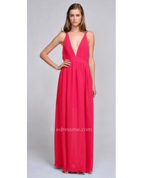 eDressMe Edm Private Collection Kylie Plunge Maxi Dress