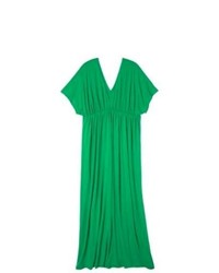 Kandy Kiss of California Merona Plus Size Short Sleeve Maxi Dress Green 2