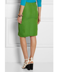 Cédric Charlier Twist Front Piqu Skirt