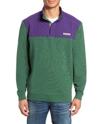 Green Mock-Neck Sweater