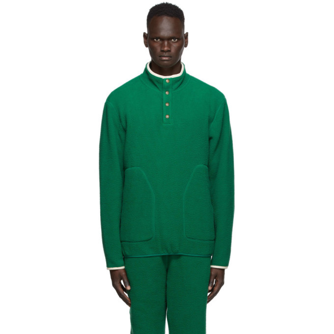 Aimé Leon Dore Green Deep Pile Sweatshirt, $250 | SSENSE | Lookastic