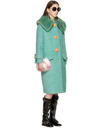 Miu Miu Green Mohair Coat