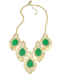 Kendra Scott Luxe Valora Five Station Necklace Frosted Green