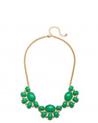 Charm & Chain Piper Strand Green And Crystal Florette Necklace
