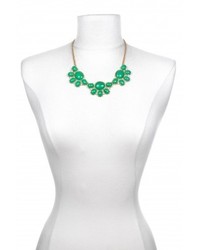 Charm & Chain Piper Strand Green And Crystal Florette Necklace