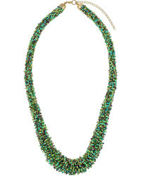 Wallis Green Tonal Bead Necklace