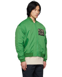 Kenzo Green Paris Elephant Bomber Jacket