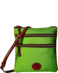 Dooney & Bourke Nylon Northsouth Triple Zip Cross Body Handbags