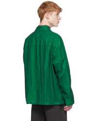 Dries Van Noten Green Nylon Jacket