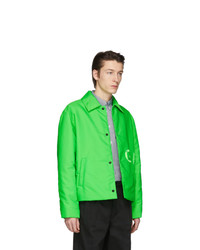 Givenchy Green Short Padded Coach Jacket