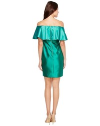 Adrianna Papell Fabric Combo Flounce Dress Dress