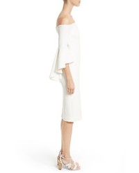 Milly Selena Off The Shoulder Midi Dress