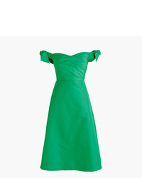 J.Crew Tall Off The Shoulder Strapless Dress With Ties In Faille