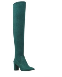 Green Over The Knee Boots