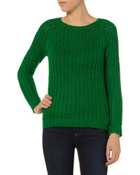 Dorothy Perkins Green Chunky Knit Sweater