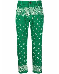 Green Paisley Jeans