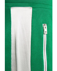 Rag & Bone Mika Satin Trimmed Jersey Track Pants Green