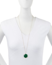 Lana 14k Envy Green Onyx Pendant Necklace