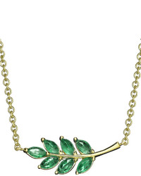 Finn Emerald Leaf Necklace
