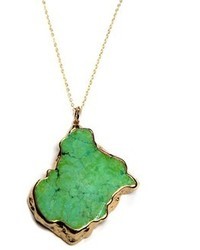 Charlene K Green Turquoise Pendant Necklace