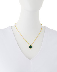 Marcia Moran Onyx Pendant Necklace Green